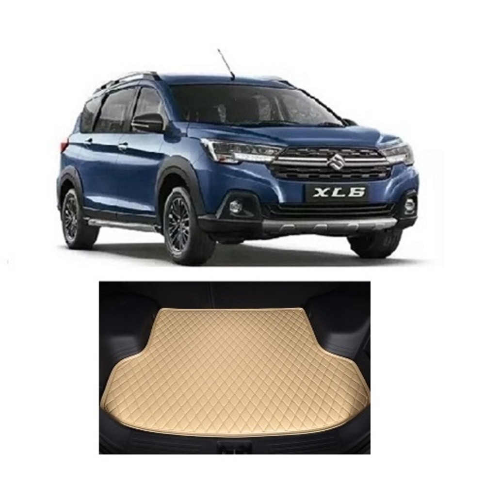 7D Car Trunk/Boot/Dicky PU Leatherette Mat for	XL6  beige